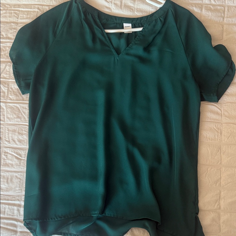 Old Navy Deep Green Women's Blouse